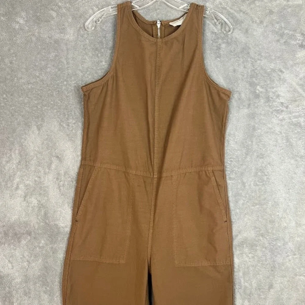 Everlane Fatigue Jumpsuit Womens 6 Organic Cotton Linen Chore Farmcore Gardening